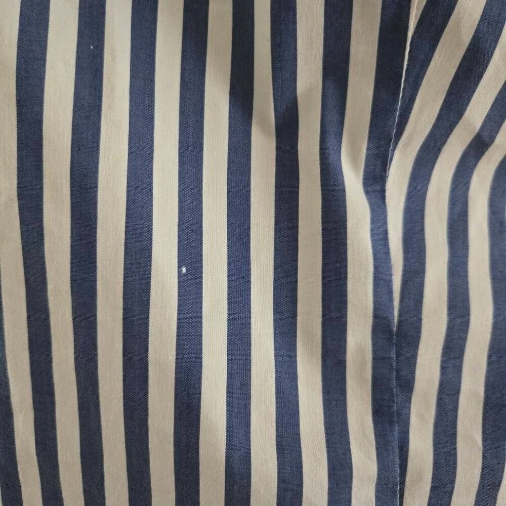 Veronica Beard Fauri Striped Off-The-Shoulder Long Sleeve Shirt Size 4 - Picture 11 of 16